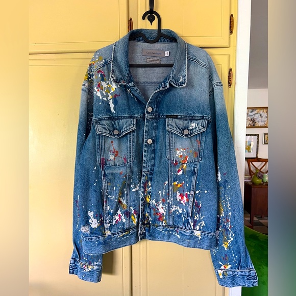 Calvin Klein Paint Spatter Jacket - Picture 1 of 6